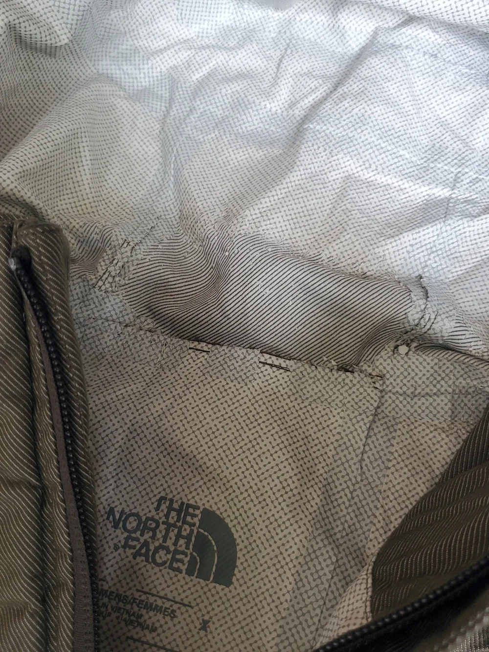 The North Face Womens Hooded Shell Jacket — Olive Brown